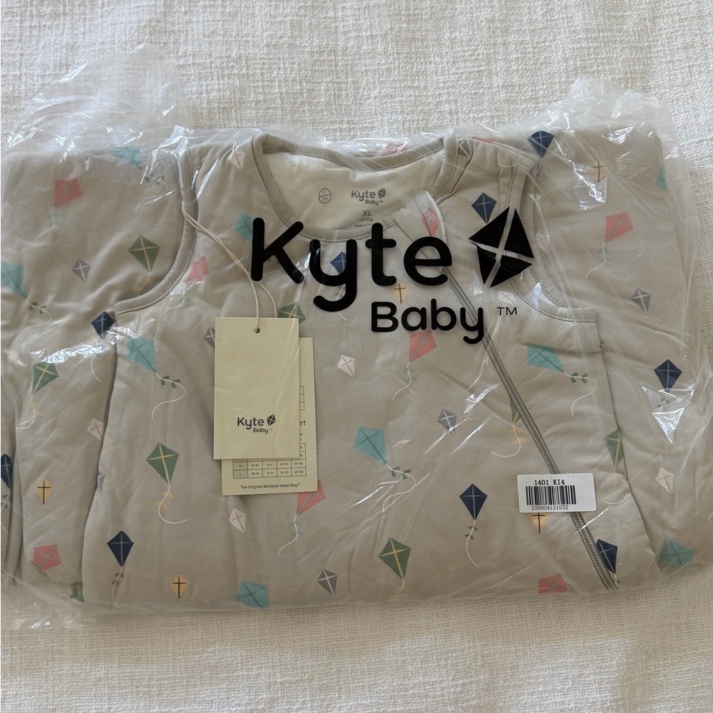 Kyte BABY Cream Sleep Sack with Multicolor Kite Motif size xl 1.0 tog kids